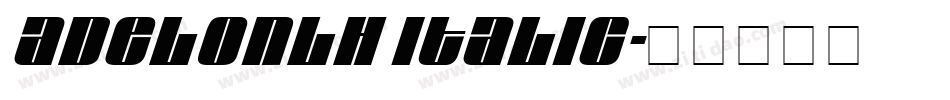 AdelonLH Italic字体转换